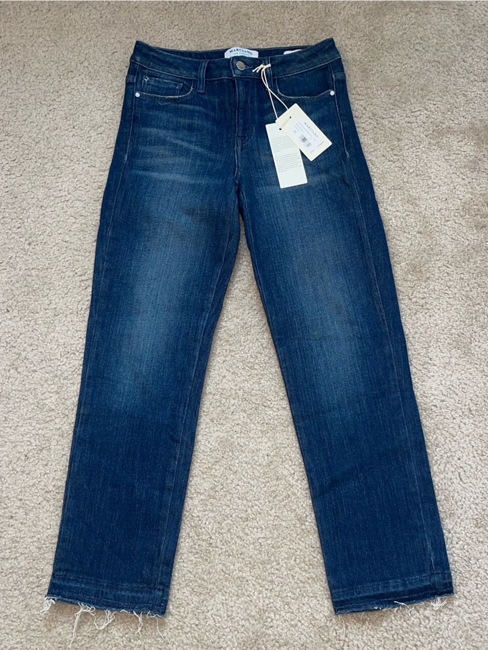 Marciano Women's Dark Blue Straight-Leg Jeans